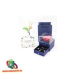 Ziepju roze dāvanu kastītē (zilā krāsā) - Image 2