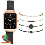 Модные женские часы (черные) — изображение 2