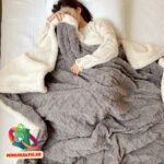 Одеяло флисовое шерпа 150х200 (серое) — изображение 3