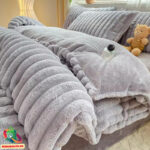 Minkštas Fluffy Velvet patalynės komplektas - Image 2
