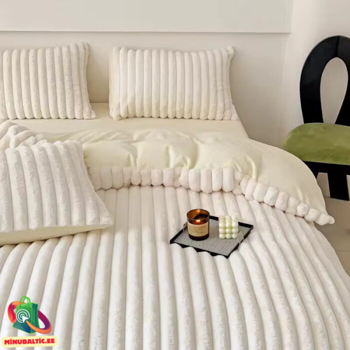 velvet-voodipesu (5) Pehme Fluffy Velvet voodipesukomplekt - Image 3