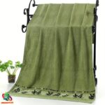 Bambuko vonios rankšluostis (žalias)