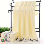 Bambusa vannas dvieļu komplekts 3 gab. (balts) - Image 2