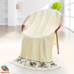 Bambuko vonios rankšluostis (baltas) - Image 2