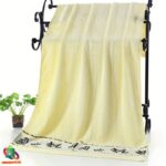 Bambuko vonios rankšluostis (baltas)