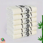 Bambusa dvieļu komplekts 6gab. (balts)