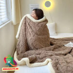 Sherpa fleece peitto 150x200 (ruskea)