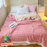 Sherpa fleece peitto 150x200 (vaaleanpunainen) - Image 3