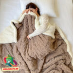 Sherpa fleece peitto 180x200 (ruskea)