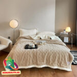 Sherpa fleece peitto 150x200 (beige) - Image 3