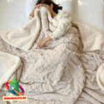 Sherpa fleece peitto 150x200 (beige) - Image 2