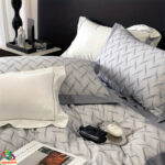 Premium Mako Satin vuodevaatteet setti | Kalanruoto - Image 2