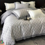 Premium Mako Satin vuodevaatteet setti | Kalanruoto - Image 5