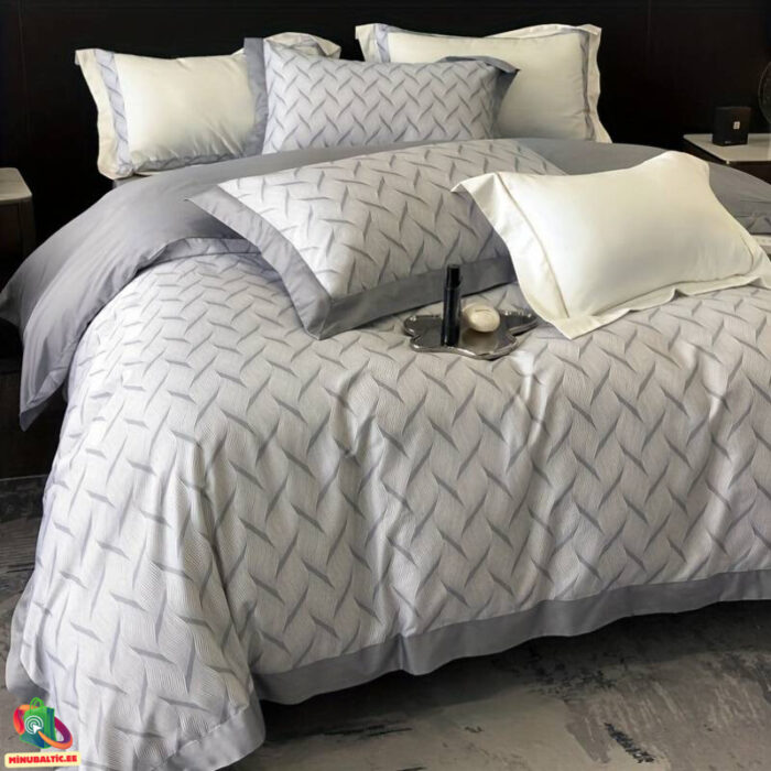 Premium Mako Satin vuodevaatteet setti | Kalanruoto - Image 5