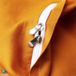 Комплект постельного белья из жаккарда с мраморным узором | Черный агат — изображение 2