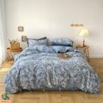 Комплект постельного белья из хлопка | Морская синяя