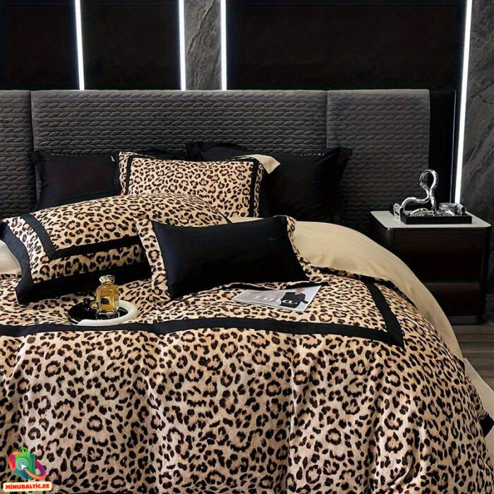 Premium gultas veļas komplekts Leopard | Liocels/Kokvilna - Image 3