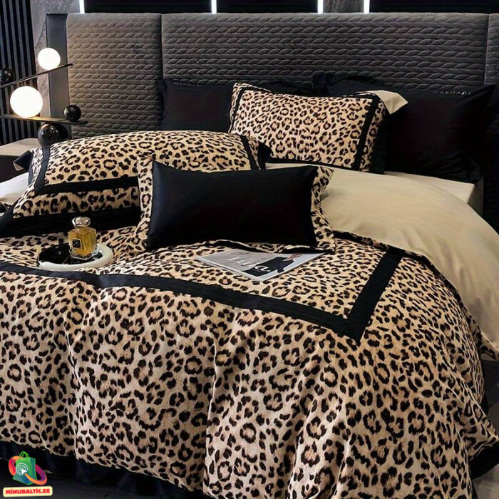 Premium gultas veļas komplekts Leopard | Liocels/Kokvilna - Image 7