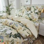 Premium Ēģiptes kokvilnas gultas veļas komplekts | Peonijas - Image 3