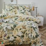 Premium Ēģiptes kokvilnas gultas veļas komplekts | Peonijas - Image 4