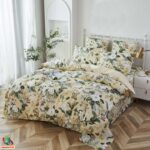 Premium Ēģiptes kokvilnas gultas veļas komplekts | Peonijas