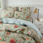 Premium Egiptuse puuvillast voodipesukomplekt | Oliiv - Image 2