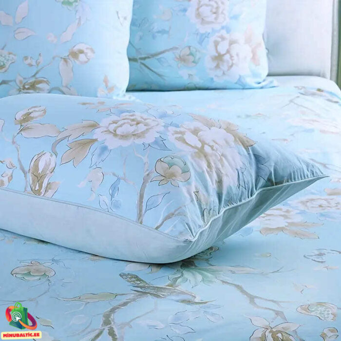 Egiptuse puuvill voodipesukomplekt (2) Premium Egyptiläisestä puuvillasta valmistetut vuodevaatteet setti | Taivas - Image 3