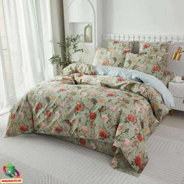 Egiptuse puuvill voodipesukomplekt (3) Premium Egiptuse puuvillast voodipesukomplekt | Oliiv - Image 5