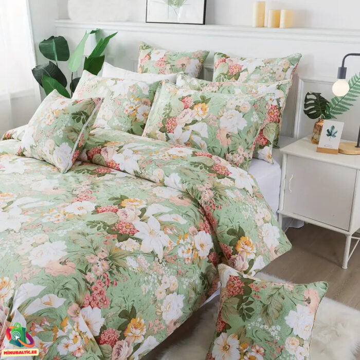 Puuvillased voodipesukomplekt (29) Комплект постельного белья премиум-класса из египетского хлопка | Мятно-зеленый — изображение 2