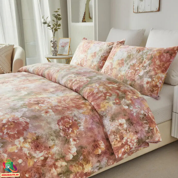 Premium gultas veļas komplekts Savvaļas roze | Liocels/Kokvilna - Image 4