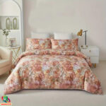 Aukščiausios kokybės patalynės komplektas Laukinė rožė | Liocelis/Medvilnė