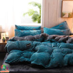 Velvet voodipesukomplekt | Türkiissinine