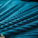 Бархатный комплект постельного белья | Бирюзовый-синий — изображение 4