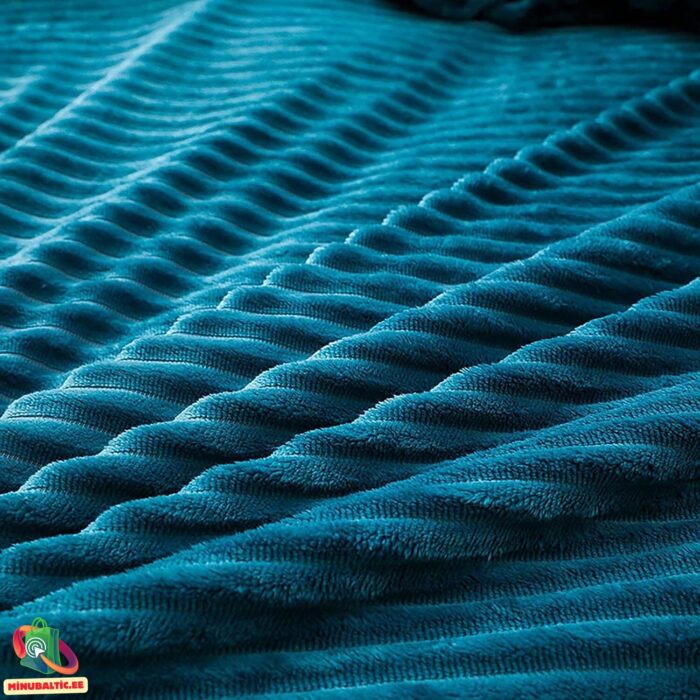 Бархатный комплект постельного белья | Бирюзовый-синий — изображение 4