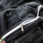 Velvet Bedding Set | Dark gray - Image 3