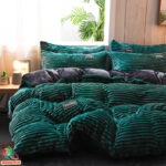 Velvet gultas veļas komplekts | Indes zaļš
