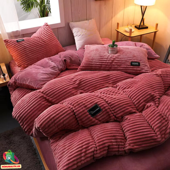 Velvet voodipesukomplekt (16) Velvet voodipesukomplekt | Tumeroosa - Image 1