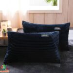 Velvet patalynės komplektas | Tamsiai mėlyna - Image 2