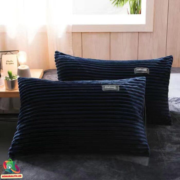 Velvet patalynės komplektas | Tamsiai mėlyna - Image 2
