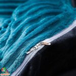 Бархатный комплект постельного белья | Бирюзовый-синий — изображение 3