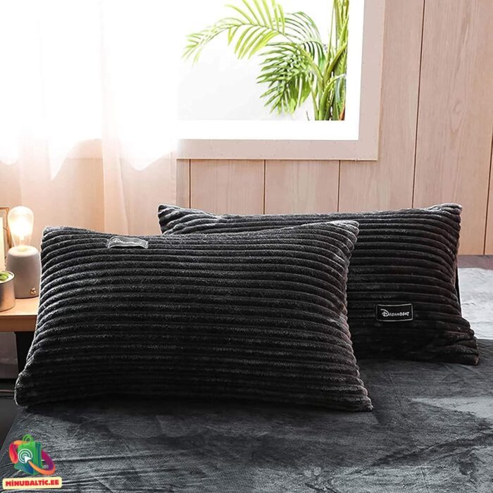 Velvet Bedding Set | Dark gray - Image 2