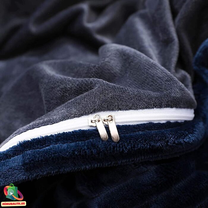 Velvet patalynės komplektas | Tamsiai mėlyna - Image 3