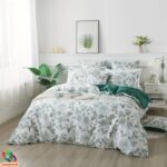 Aukščiausios kokybės Egiptietiškos medvilnės patalynės komplektas | Vintažinė rožė - Image 5