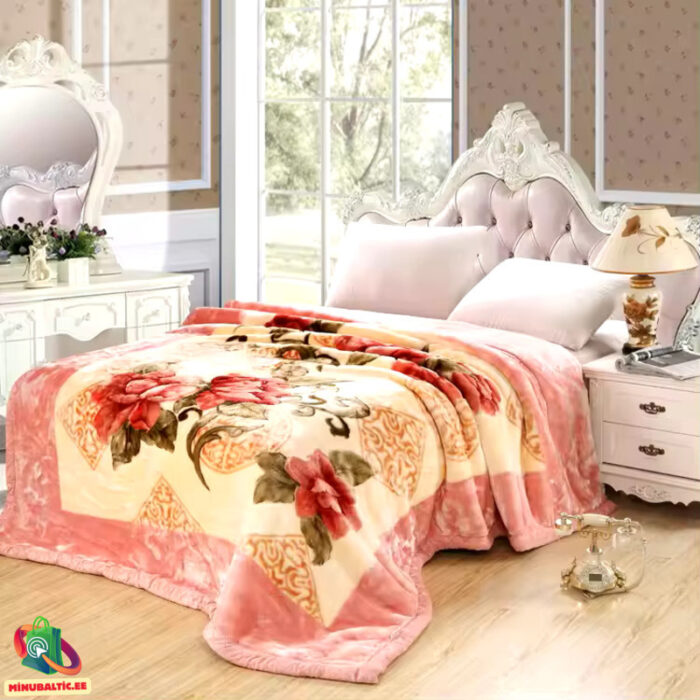 Kahepoolne Raschel tekk (17) Double Layer Raschel Blanket 200x230 - Image 1