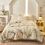 Kaksikerroksinen Raschel peitto 200x230