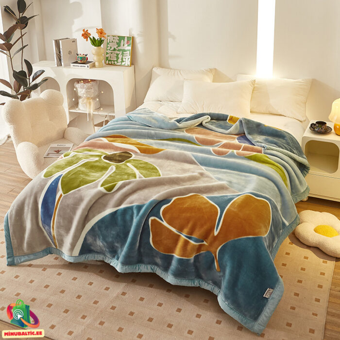 Kahepoolne Raschel tekk (22) Divslāņu Raschel sega 200x230 - Image 2