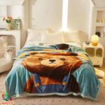 Kaksikerroksinen Raschel peitto 200x230