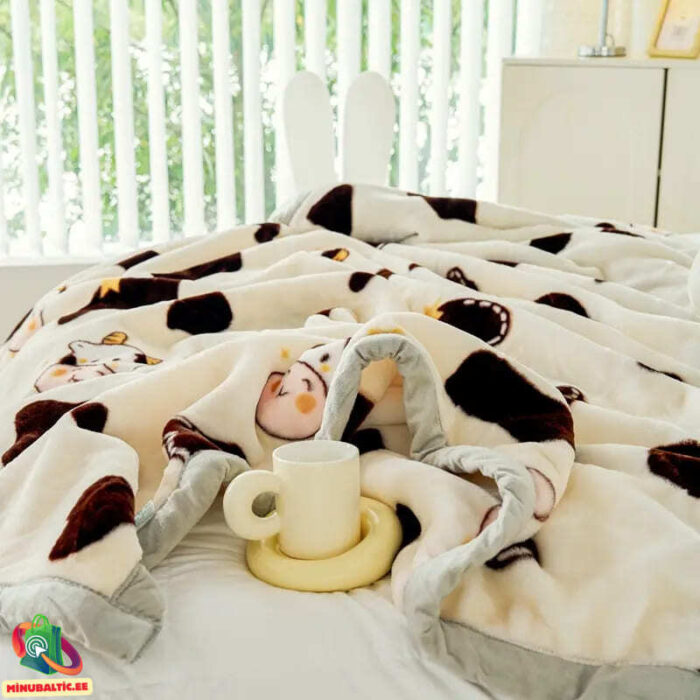 Kaksikerroksinen Raschel peitto 200x230 - Image 3