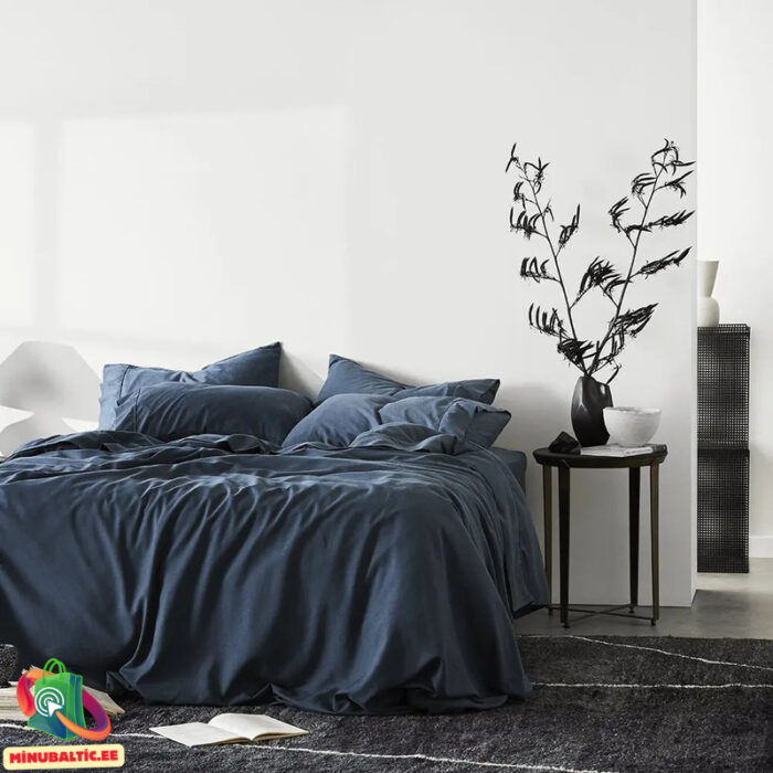 Tencel voodipesukomplekt - Hallikassinine (3) Tencel voodipesukomplekt - Hallikassinine