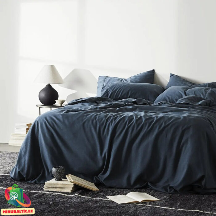 Tencel voodipesukomplekt - Hallikassinine (4) Tencel voodipesukomplekt - Hallikassinine